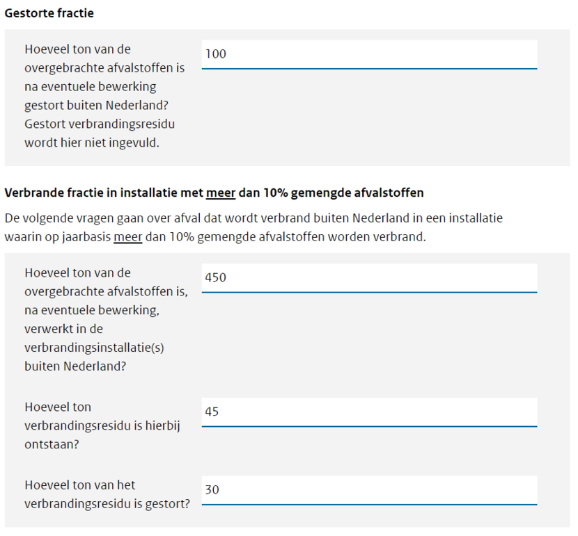 Schermafbeelding van deel van webformulier