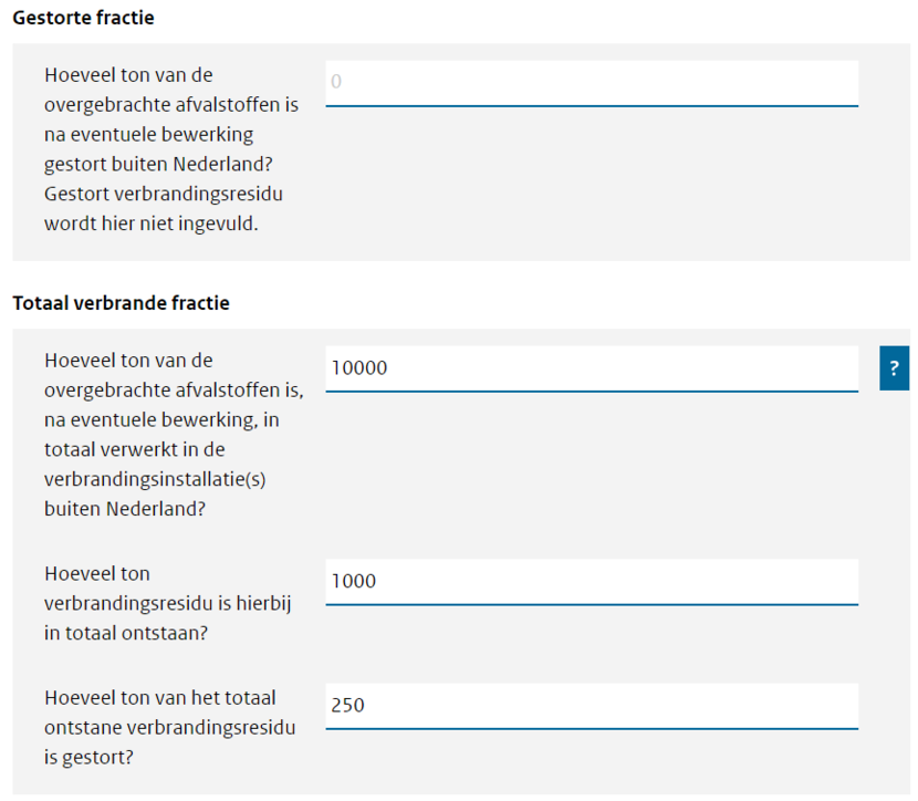 Schermafbeelding van deel van webformulier